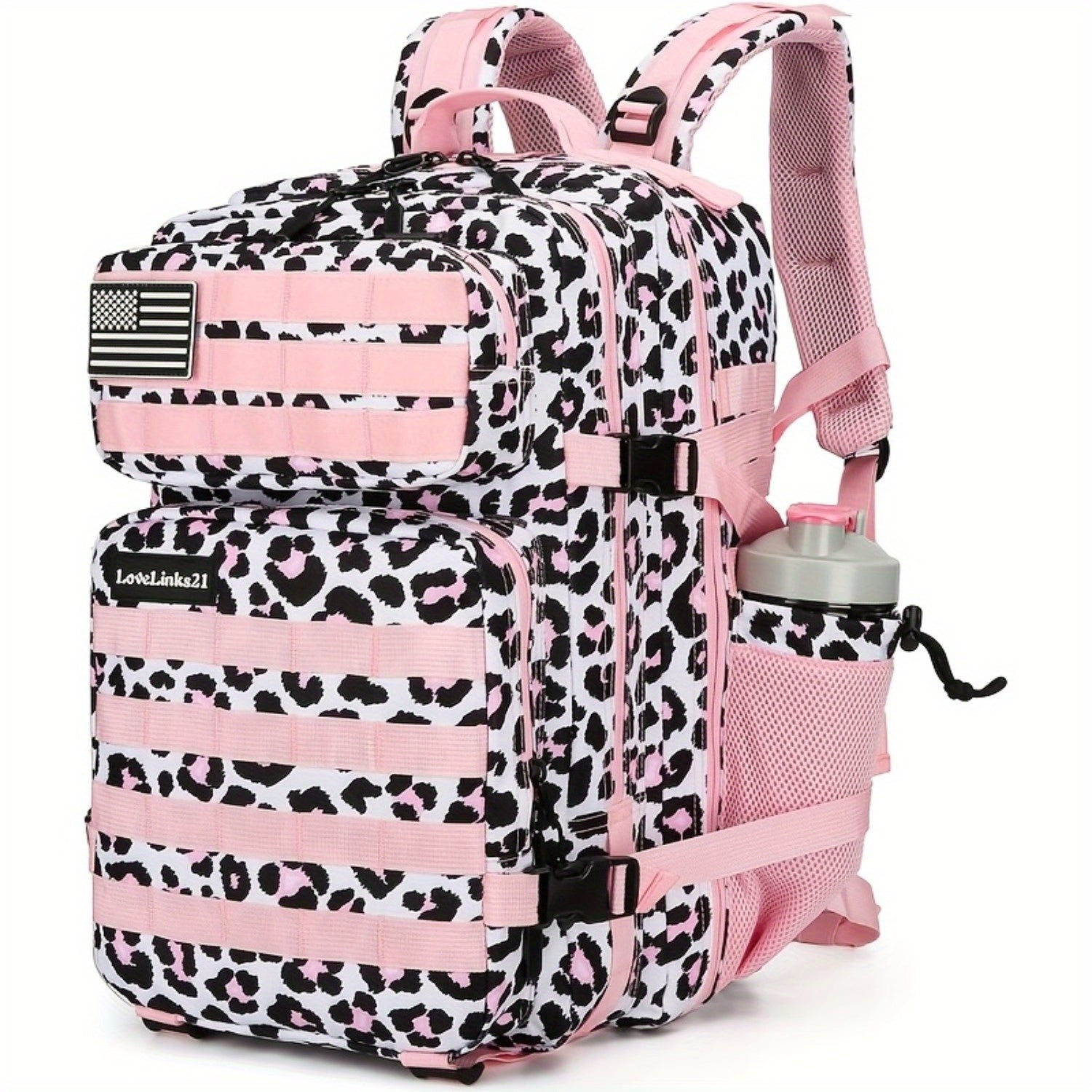 1pc 6.6gal Sports Daypack Backpack, Oxford Cloth, Solid Color, Zippered, Waterproof, Fit for Men and Women, Ideal for Hiking, Camping, Outdoor Activities, Birthday Gift, Travel, Backpack